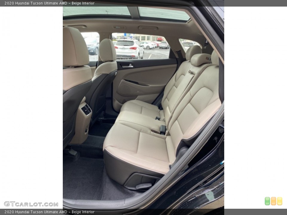 Beige Interior Rear Seat for the 2020 Hyundai Tucson Ultimate AWD #137124786