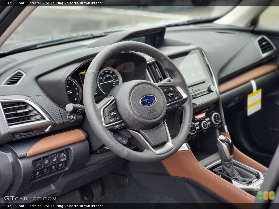 Saddle Brown Interior Dashboard for the 2020 Subaru Forester 2.5i Touring #137124876