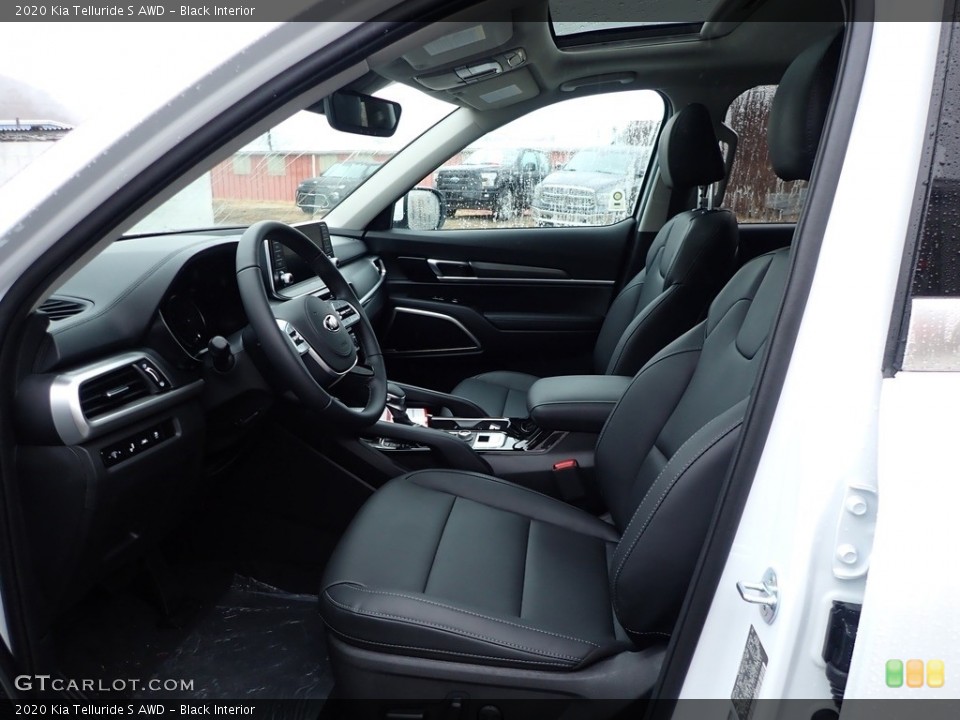 Black Interior Front Seat for the 2020 Kia Telluride S AWD #137141618
