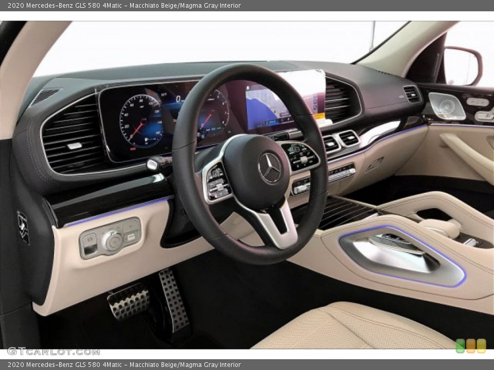 Macchiato Beige/Magma Gray Interior Dashboard for the 2020 Mercedes-Benz GLS 580 4Matic #137144175