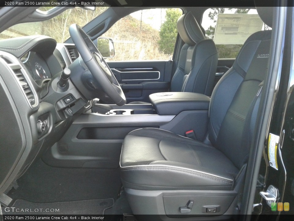Black Interior Front Seat for the 2020 Ram 2500 Laramie Crew Cab 4x4 #137147643