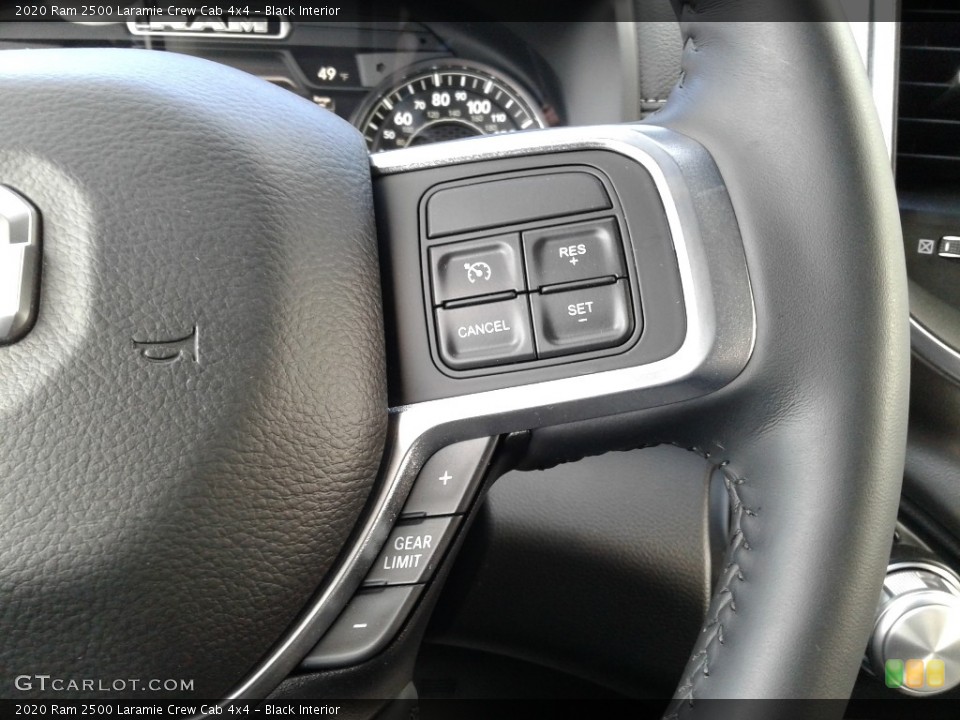 Black Interior Steering Wheel for the 2020 Ram 2500 Laramie Crew Cab 4x4 #137147928
