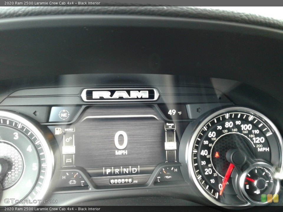 Black Interior Gauges for the 2020 Ram 2500 Laramie Crew Cab 4x4 #137147964