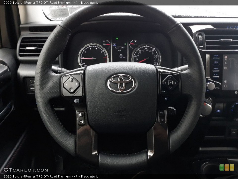 Black Interior Steering Wheel for the 2020 Toyota 4Runner TRD Off-Road Premium 4x4 #137161141