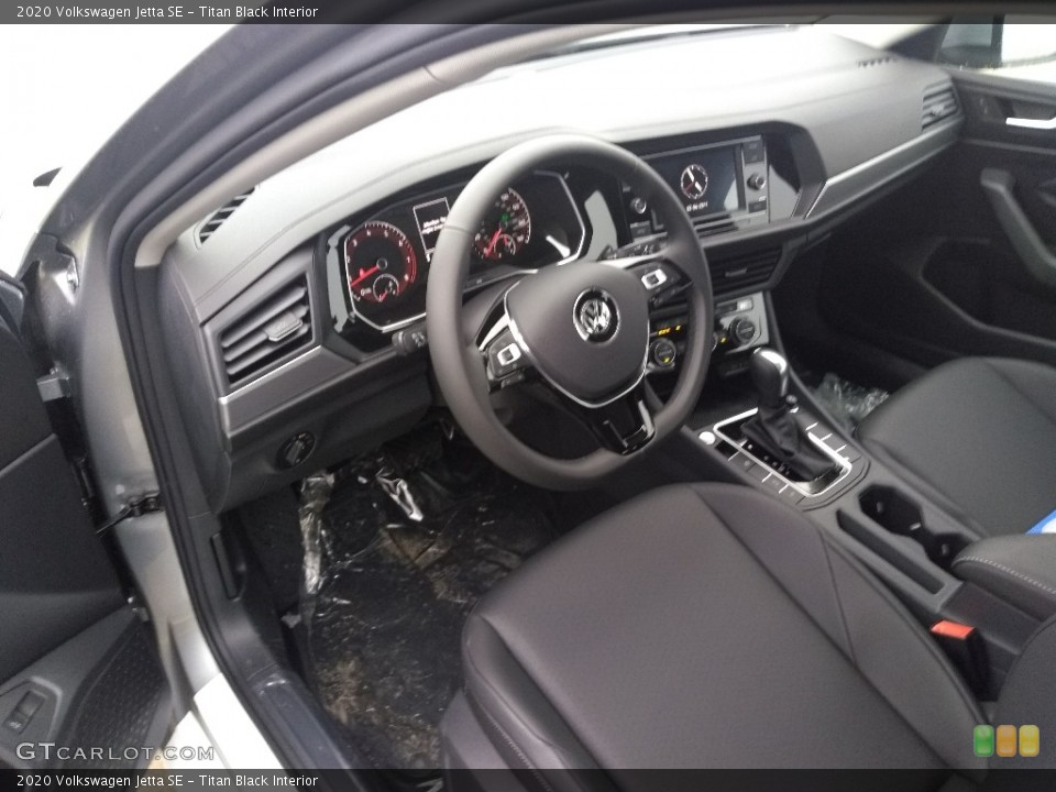 Titan Black Interior Photo for the 2020 Volkswagen Jetta SE #137161183