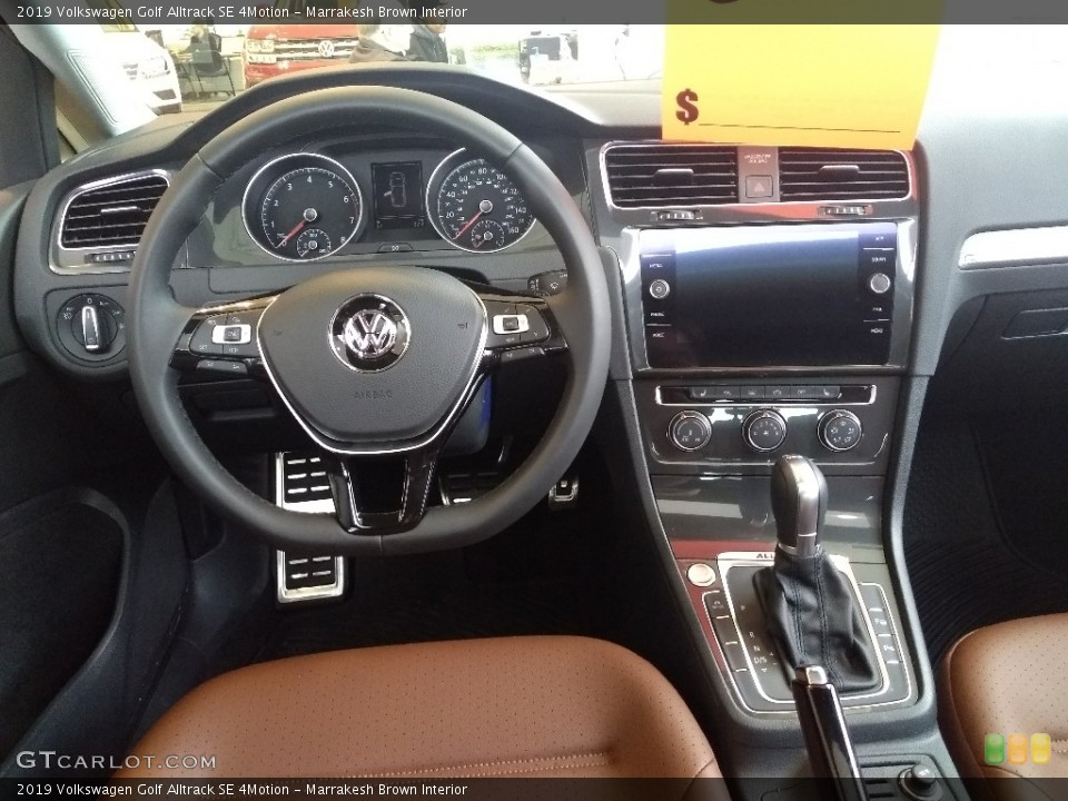 Marrakesh Brown Interior Dashboard for the 2019 Volkswagen Golf Alltrack SE 4Motion #137162278