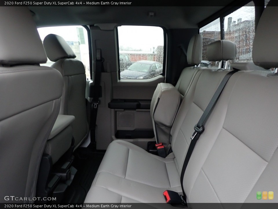 Medium Earth Gray Interior Rear Seat for the 2020 Ford F250 Super Duty XL SuperCab 4x4 #137175394