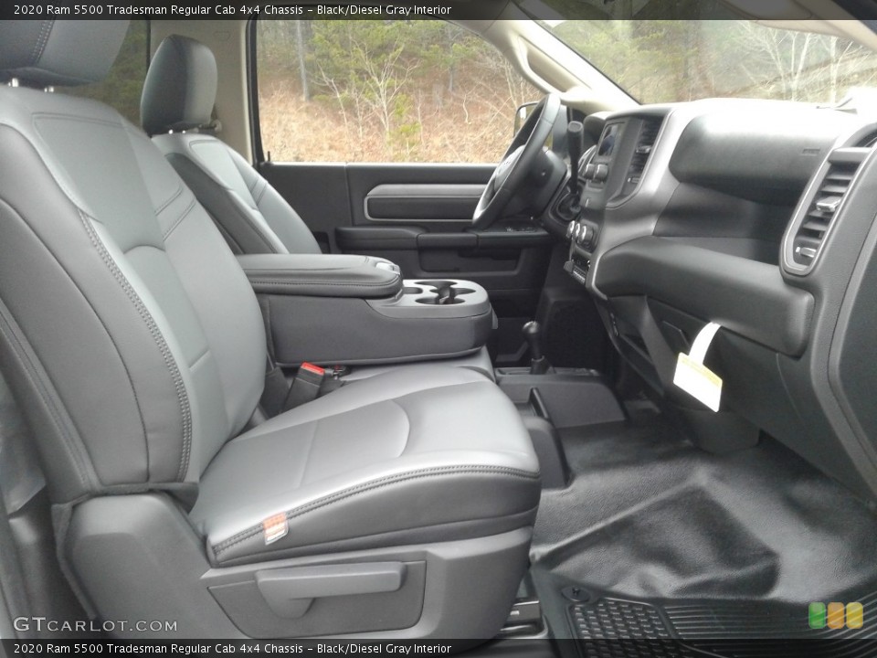 Black/Diesel Gray Interior Front Seat for the 2020 Ram 5500 Tradesman Regular Cab 4x4 Chassis #137176165