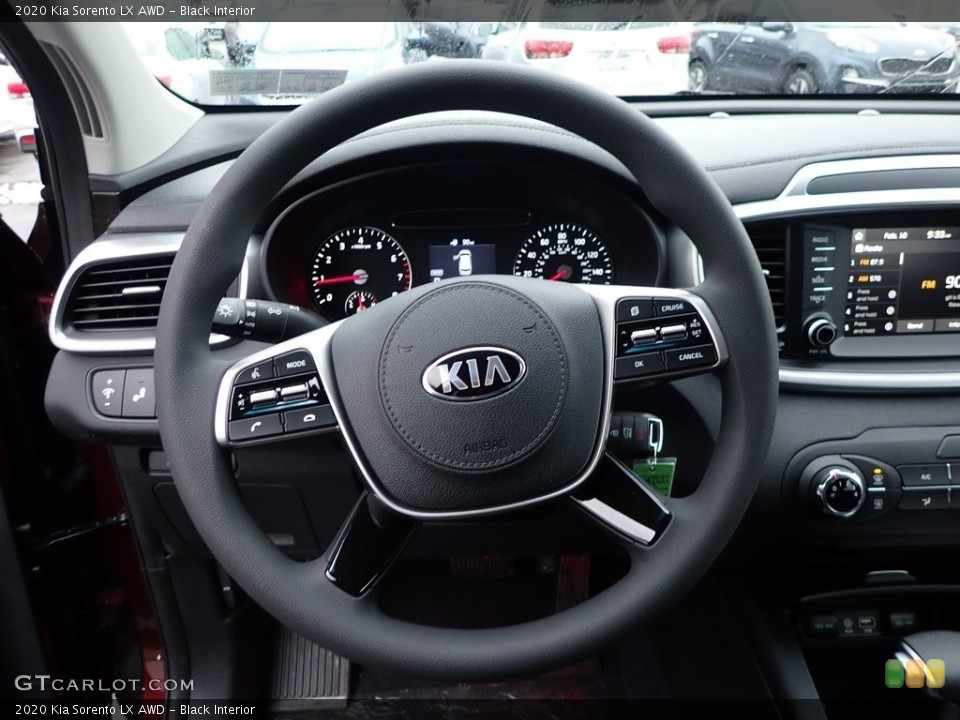 Black Interior Steering Wheel for the 2020 Kia Sorento LX AWD #137176639