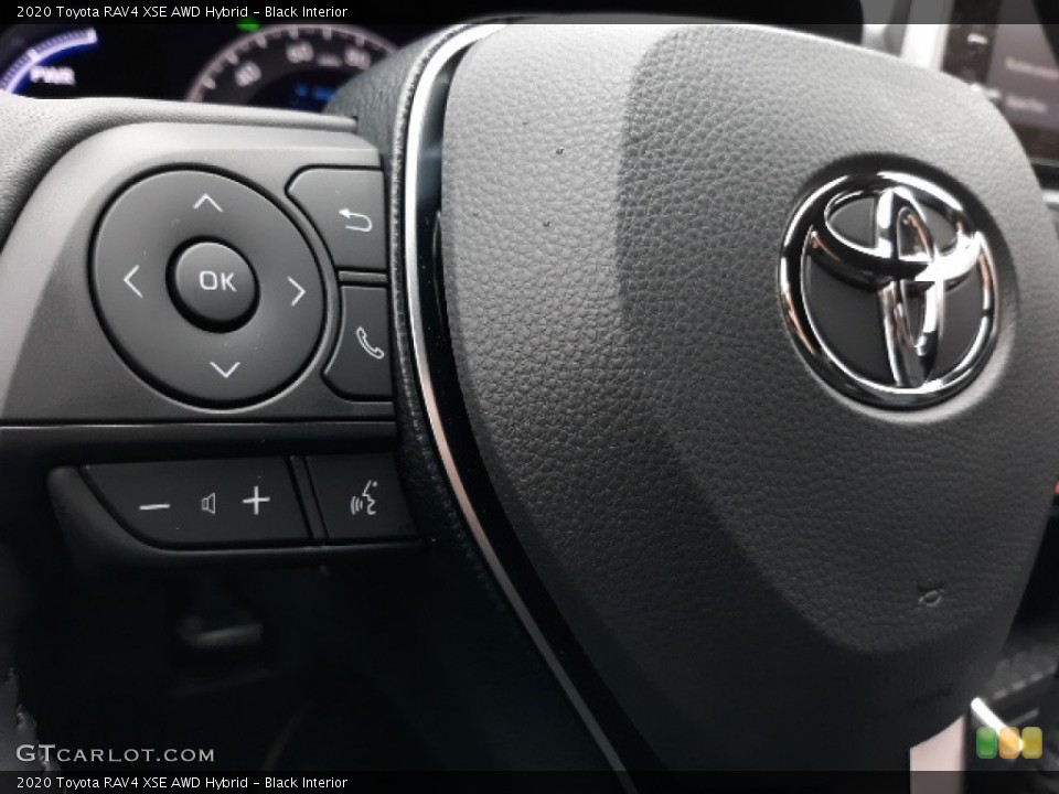 Black Interior Steering Wheel for the 2020 Toyota RAV4 XSE AWD Hybrid #137177140