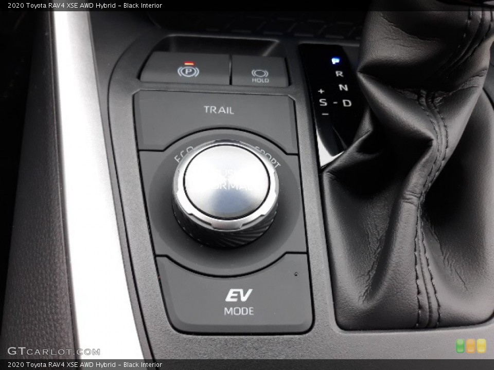 Black Interior Controls for the 2020 Toyota RAV4 XSE AWD Hybrid #137177173