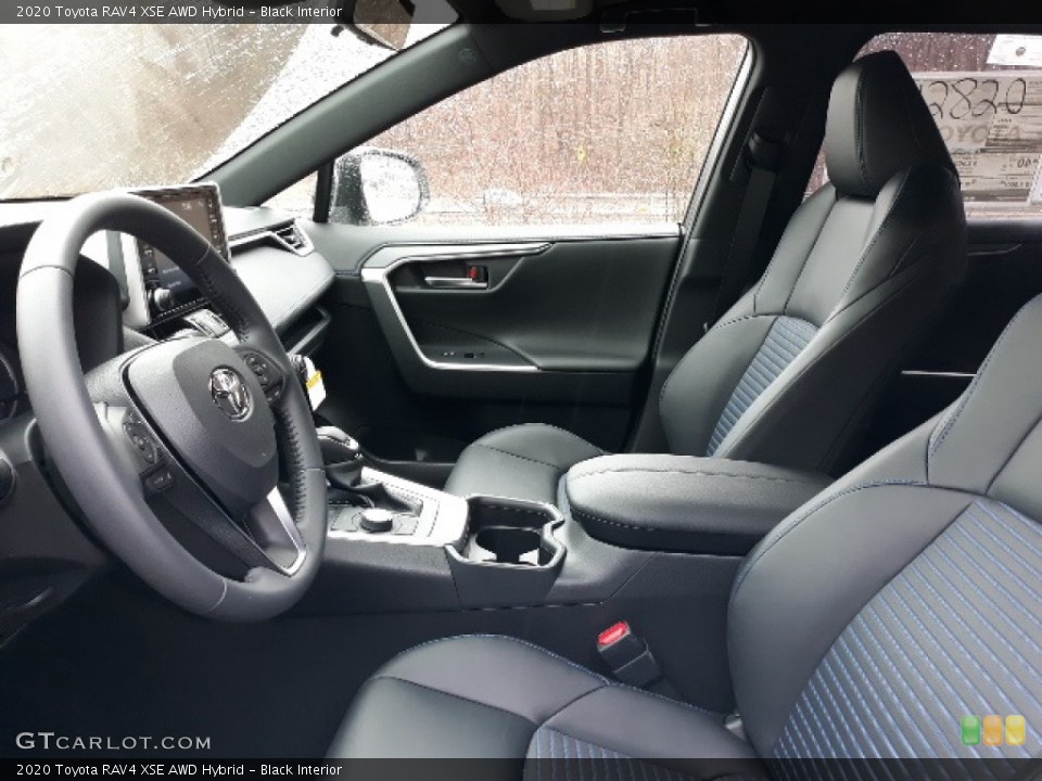 Black Interior Front Seat for the 2020 Toyota RAV4 XSE AWD Hybrid #137177188