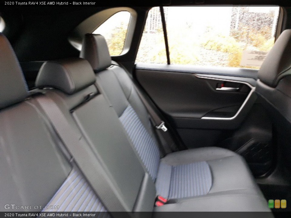 Black Interior Rear Seat for the 2020 Toyota RAV4 XSE AWD Hybrid #137177227
