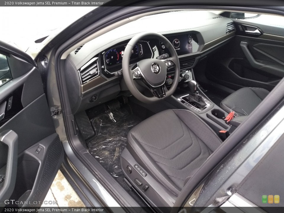 Titan Black Interior Photo for the 2020 Volkswagen Jetta SEL Premium #137182731