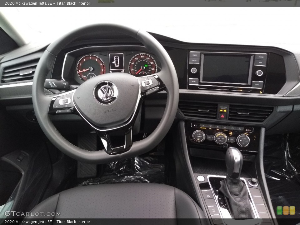 Titan Black Interior Dashboard for the 2020 Volkswagen Jetta SE #137182827
