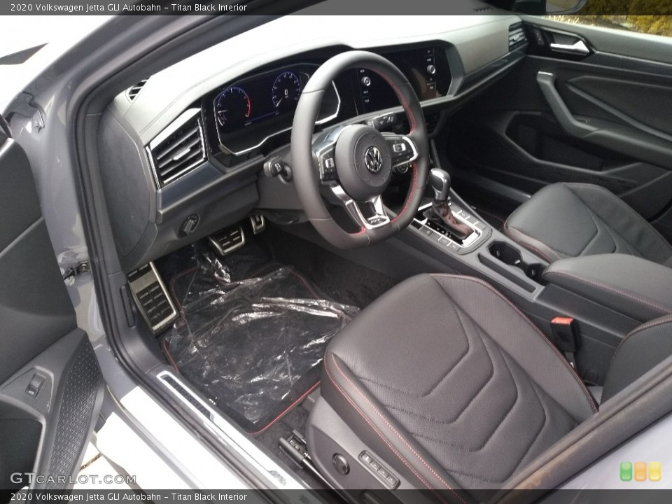 Titan Black Interior Front Seat for the 2020 Volkswagen Jetta GLI Autobahn #137183235