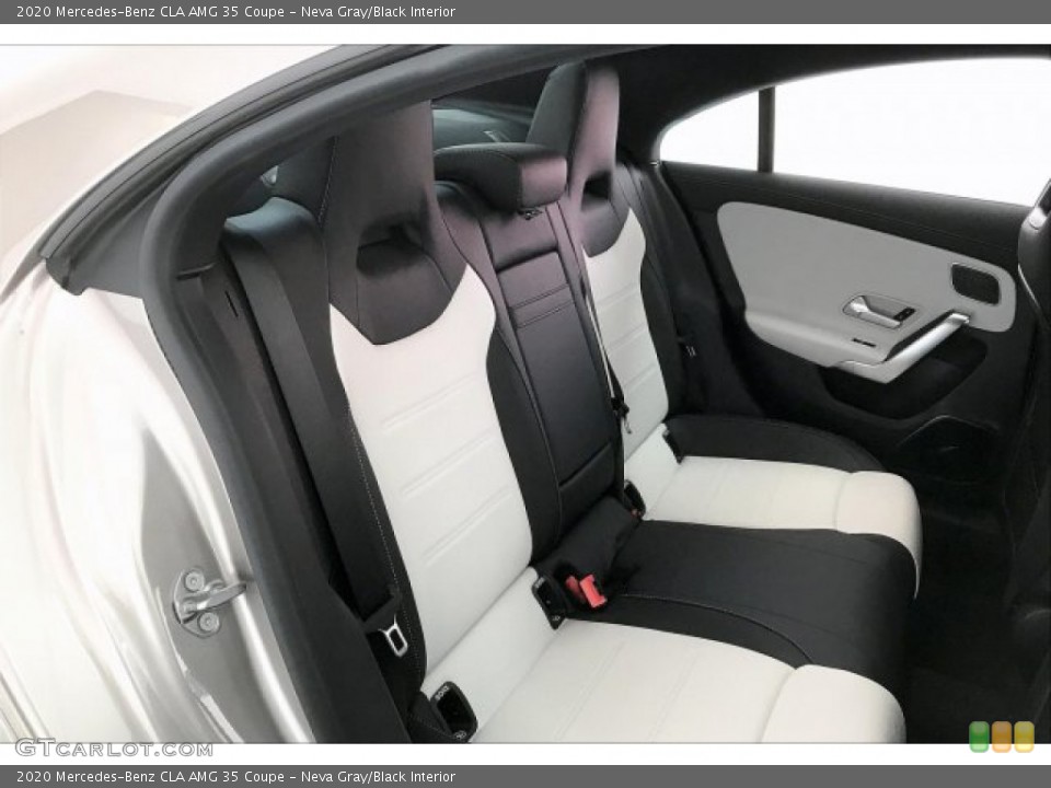 Neva Gray/Black Interior Rear Seat for the 2020 Mercedes-Benz CLA AMG 35 Coupe #137191494