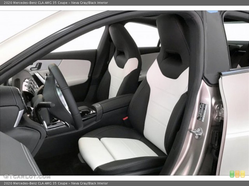 Neva Gray/Black Interior Front Seat for the 2020 Mercedes-Benz CLA AMG 35 Coupe #137191515