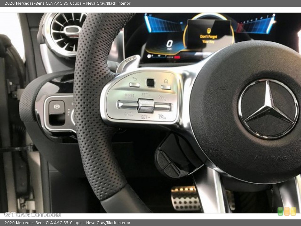 Neva Gray/Black Interior Steering Wheel for the 2020 Mercedes-Benz CLA AMG 35 Coupe #137191569