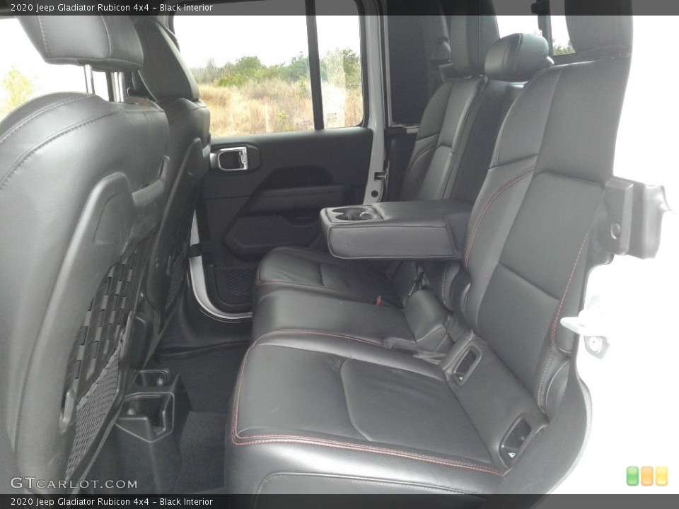 Black Interior Rear Seat for the 2020 Jeep Gladiator Rubicon 4x4 #137197575