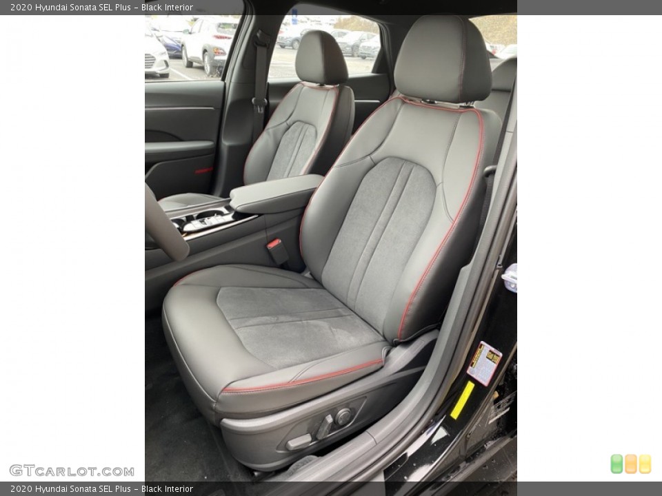 Black Interior Front Seat for the 2020 Hyundai Sonata SEL Plus #137199696