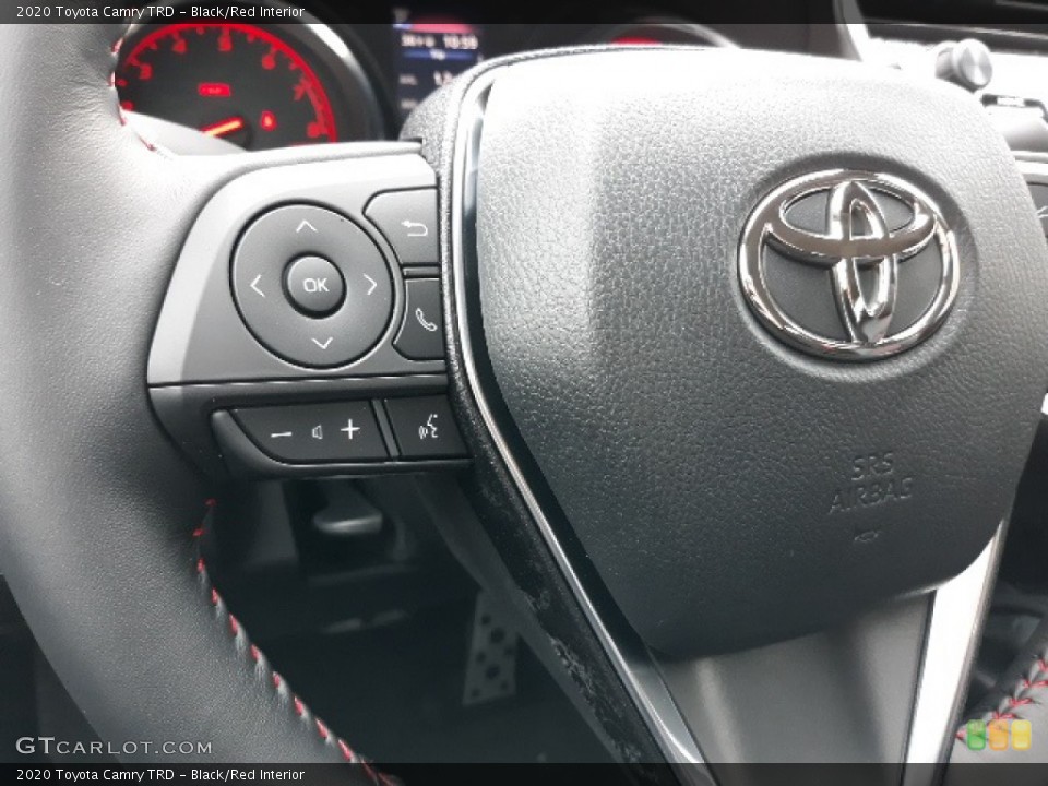 Black/Red Interior Steering Wheel for the 2020 Toyota Camry TRD #137202405