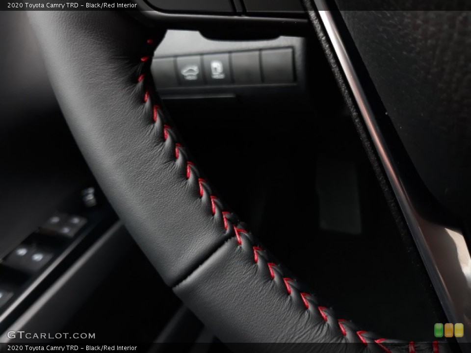 Black/Red Interior Steering Wheel for the 2020 Toyota Camry TRD #137202450