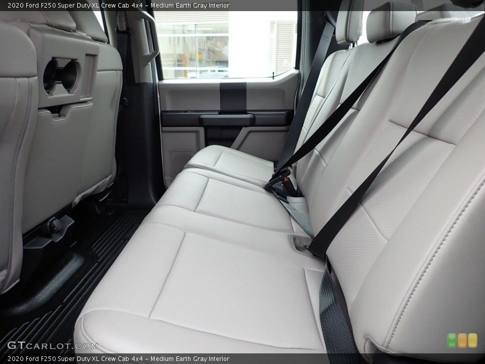 Medium Earth Gray Interior Rear Seat for the 2020 Ford F250 Super Duty XL Crew Cab 4x4 #137208333