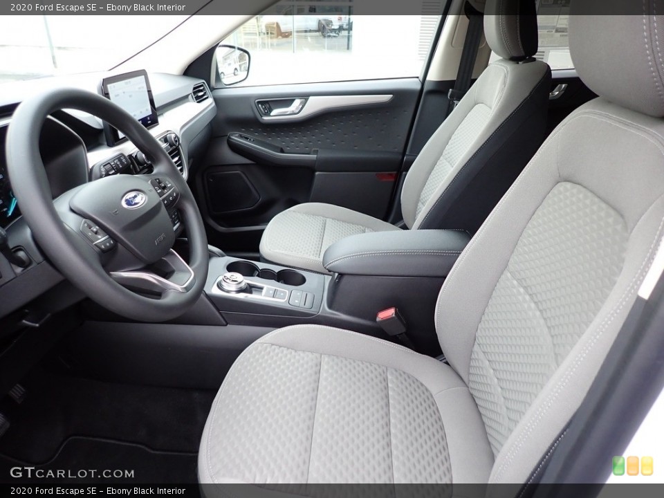 Ebony Black Interior Front Seat for the 2020 Ford Escape SE #137208873
