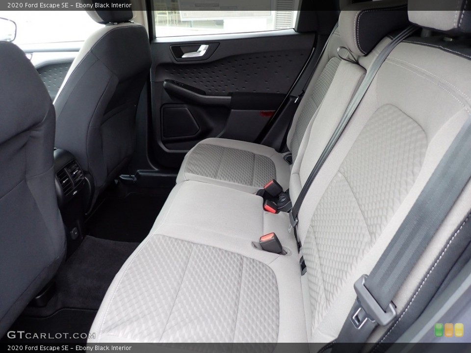 Ebony Black Interior Rear Seat for the 2020 Ford Escape SE #137208903