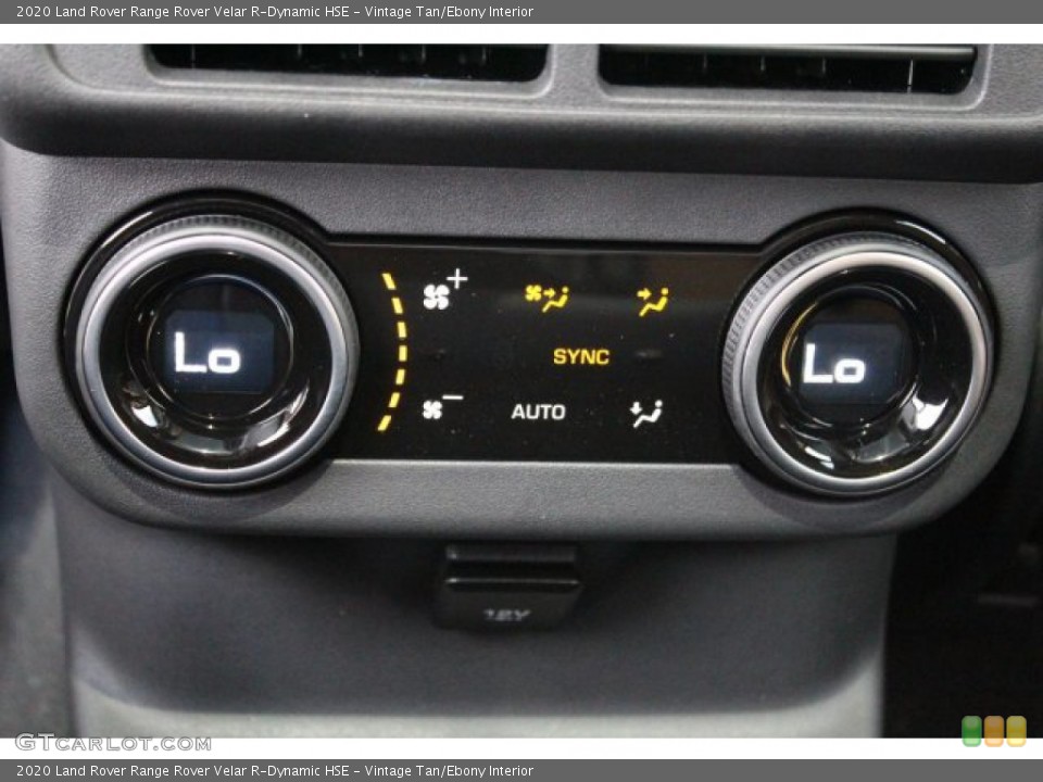Vintage Tan/Ebony Interior Controls for the 2020 Land Rover Range Rover Velar R-Dynamic HSE #137210073