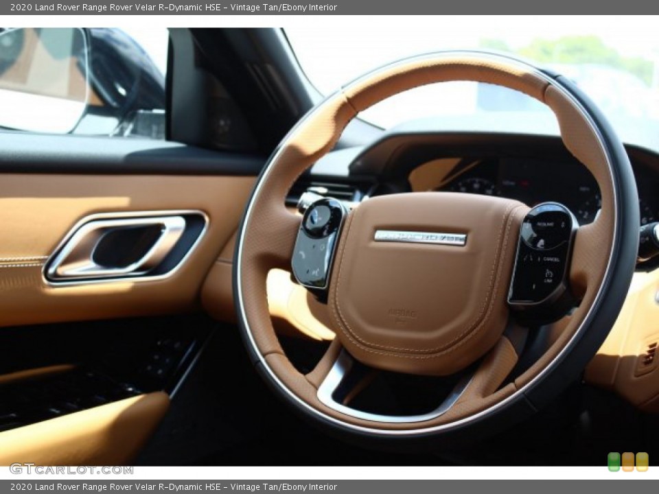 Vintage Tan/Ebony Interior Steering Wheel for the 2020 Land Rover Range Rover Velar R-Dynamic HSE #137210097