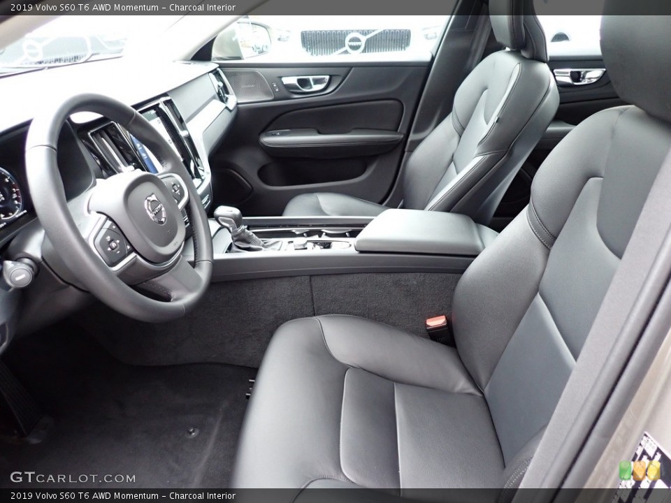 Charcoal Interior Front Seat for the 2019 Volvo S60 T6 AWD Momentum #137213349