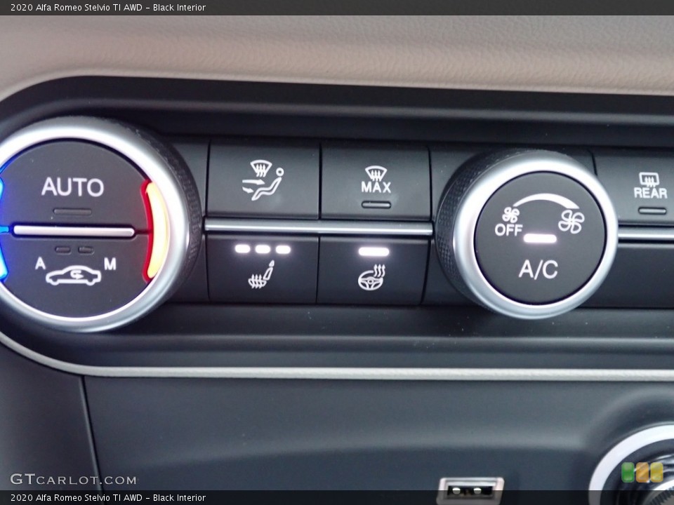 Black Interior Controls for the 2020 Alfa Romeo Stelvio TI AWD #137217666