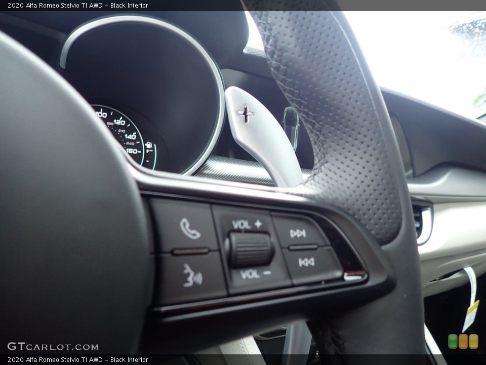 Black Interior Steering Wheel for the 2020 Alfa Romeo Stelvio TI AWD #137217687