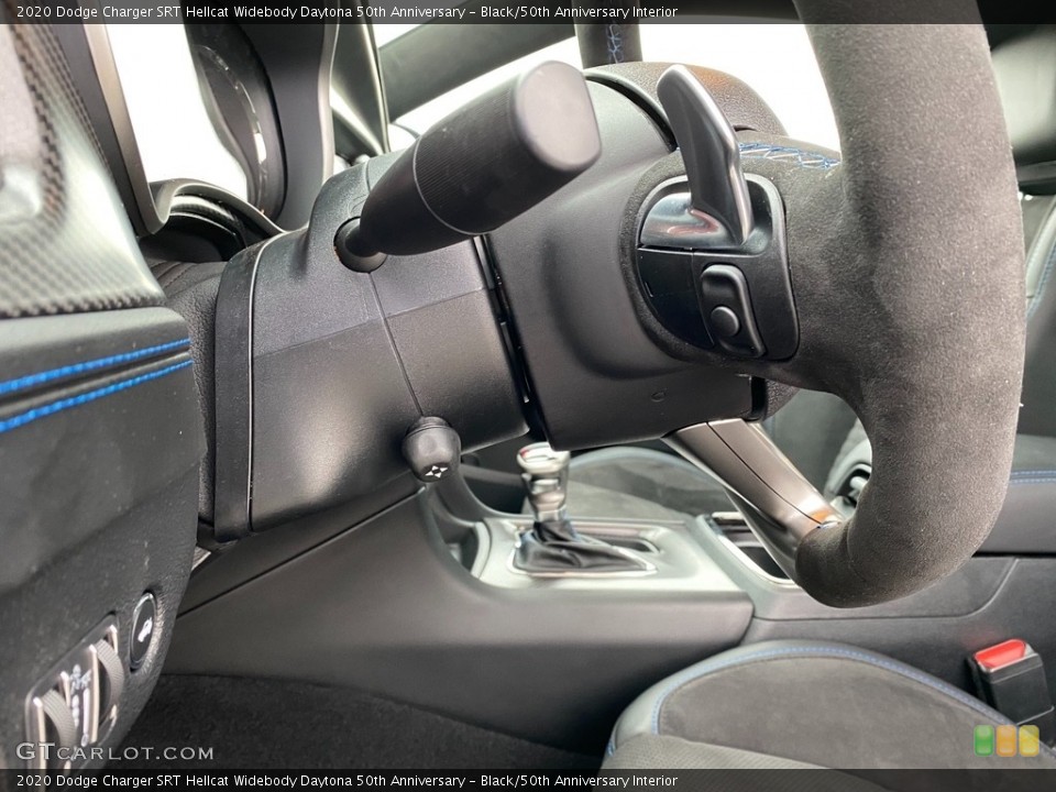 Black/50th Anniversary Interior Steering Wheel for the 2020 Dodge Charger SRT Hellcat Widebody Daytona 50th Anniversary #137217927
