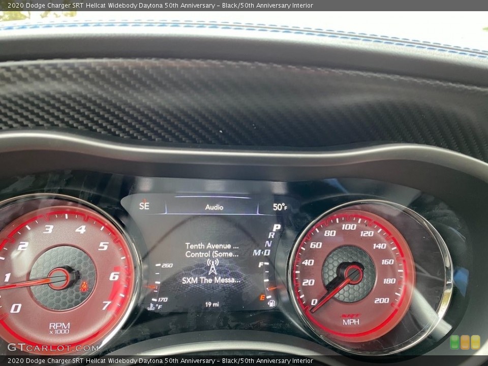 Black/50th Anniversary Interior Gauges for the 2020 Dodge Charger SRT Hellcat Widebody Daytona 50th Anniversary #137218170