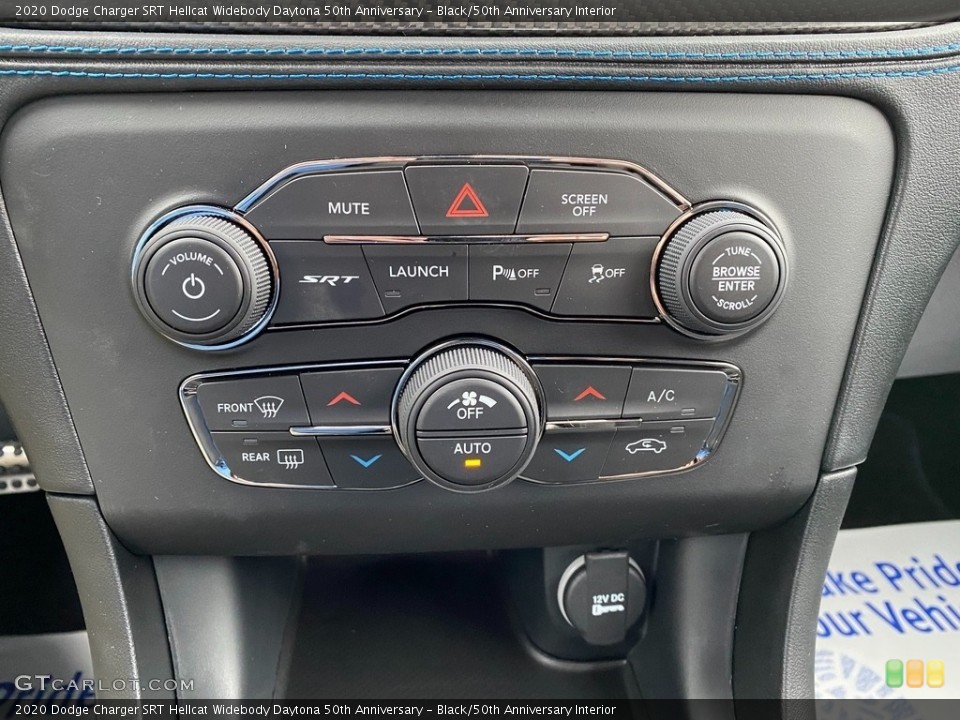 Black/50th Anniversary Interior Controls for the 2020 Dodge Charger SRT Hellcat Widebody Daytona 50th Anniversary #137218362