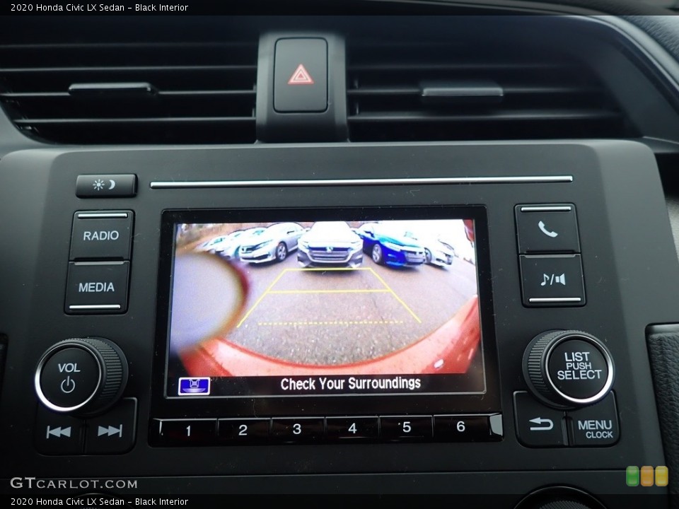 Black Interior Controls for the 2020 Honda Civic LX Sedan #137218395