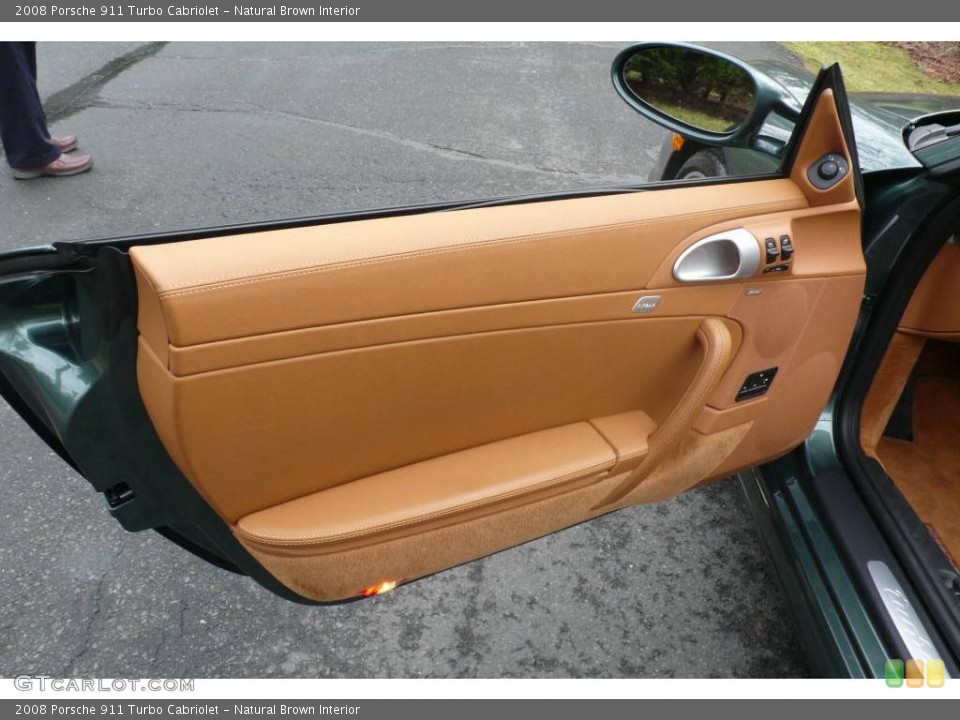 Natural Brown Interior Door Panel for the 2008 Porsche 911 Turbo Cabriolet #1372193