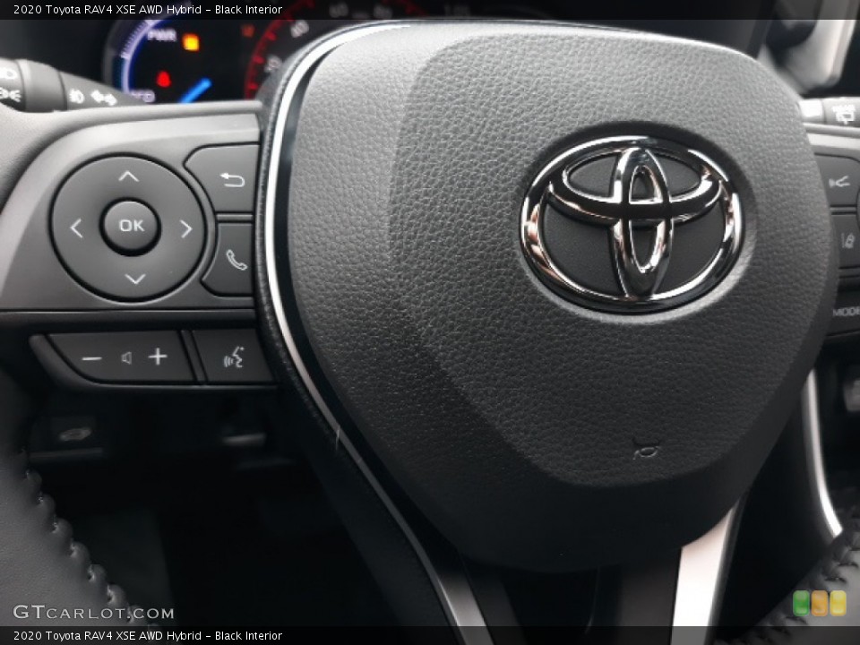 Black Interior Steering Wheel for the 2020 Toyota RAV4 XSE AWD Hybrid #137222559