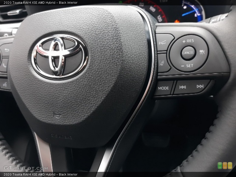 Black Interior Steering Wheel for the 2020 Toyota RAV4 XSE AWD Hybrid #137222574