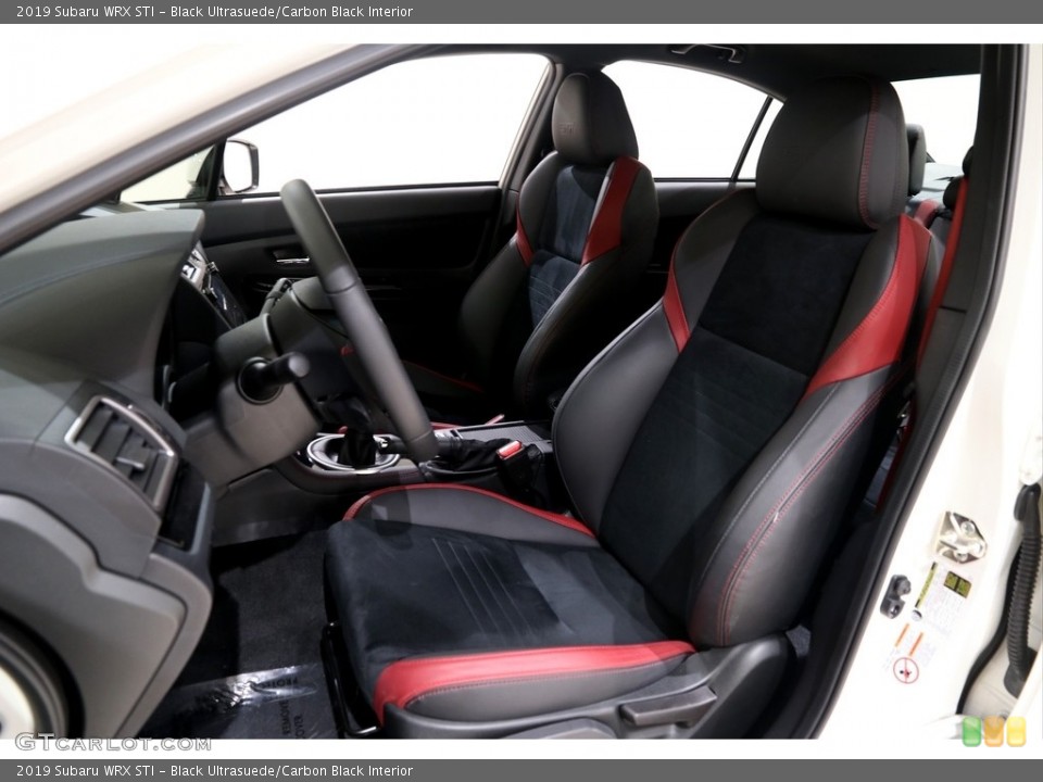 Black Ultrasuede/Carbon Black Interior Front Seat for the 2019 Subaru WRX STI #137222646