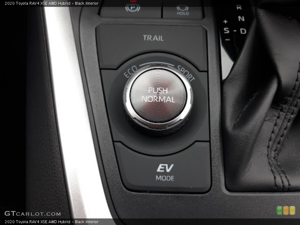 Black Interior Controls for the 2020 Toyota RAV4 XSE AWD Hybrid #137222706