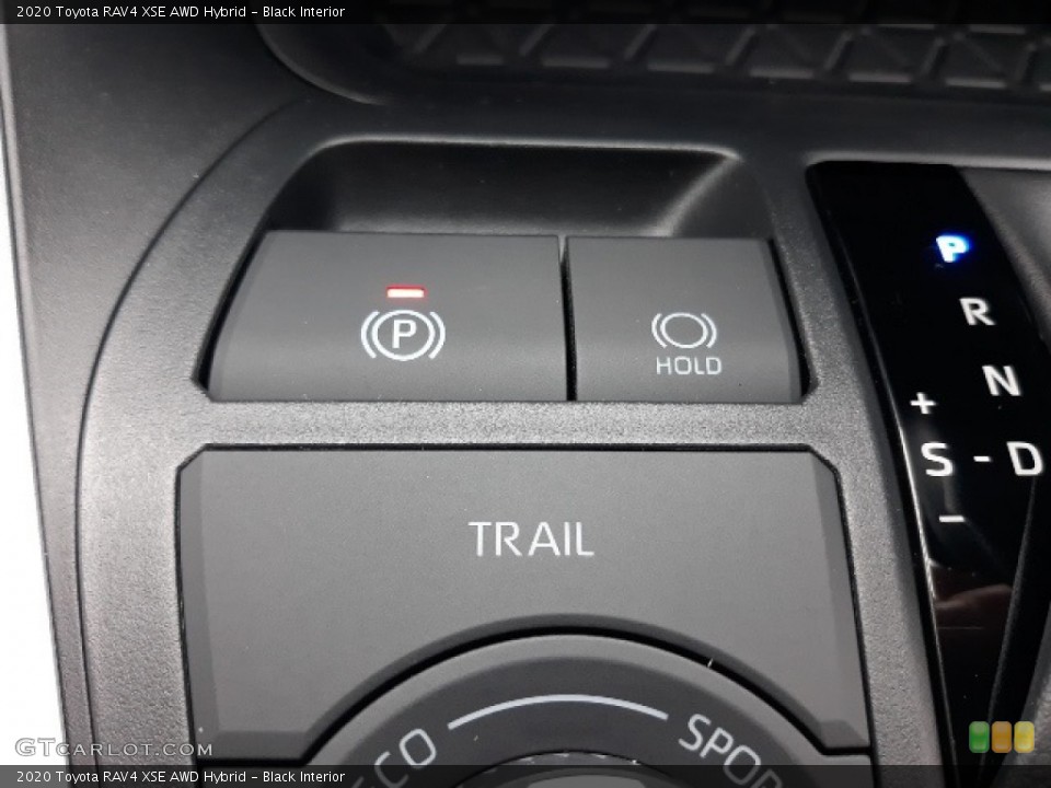 Black Interior Controls for the 2020 Toyota RAV4 XSE AWD Hybrid #137222721