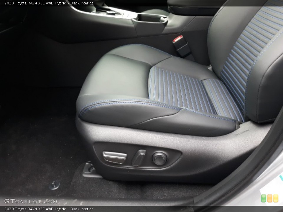 Black Interior Front Seat for the 2020 Toyota RAV4 XSE AWD Hybrid #137222832