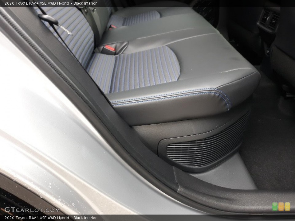Black Interior Rear Seat for the 2020 Toyota RAV4 XSE AWD Hybrid #137223012