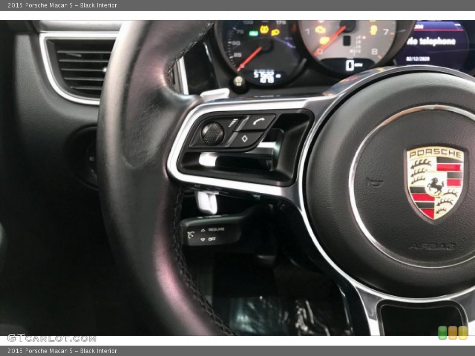 Black Interior Steering Wheel for the 2015 Porsche Macan S #137223324