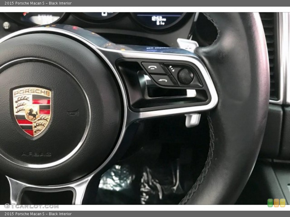Black Interior Steering Wheel for the 2015 Porsche Macan S #137223336