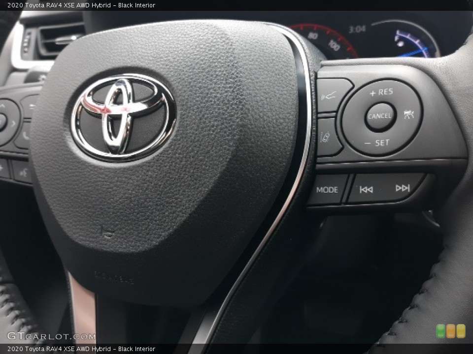 Black Interior Steering Wheel for the 2020 Toyota RAV4 XSE AWD Hybrid #137223372
